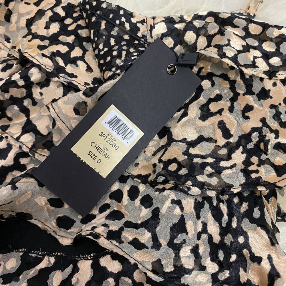 RACHEL ZOE Ruffle Print Mini Dress - Picture 9 of 13